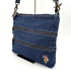 【美品✨】U.S.POLO ASSN デニム ショルダーバッグ ブルー y2kのサムネイル