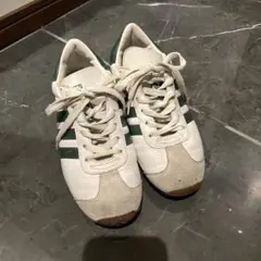 adidas ホワイト グリーン スニーカー