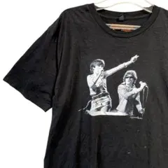 FECJ バンド Tシャツ 黒 ローリングストーンズ ミックジャガー フォト