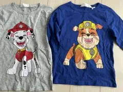 H&M パウパトロール 長袖カットソー 2枚セット 4-6A
