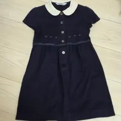 familiar 半袖ワンピース 120cm ネイビー