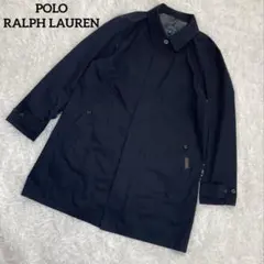 ポロラルフローレン　ステンカラーコート・ラミネート加工・ゴム引き・撥水
