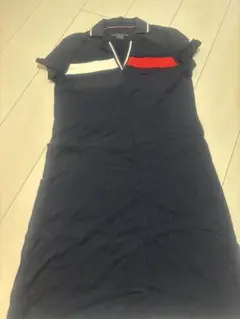 TOMMY HILFIGER ネイビー ポロワンピース半袖