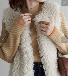 ディスコート　discoat モチモチリブパイピングハイネック　ベージュ