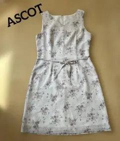 ascot ワンピース　ピンク✖️花柄