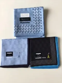 アクアスキュータム、レノマ ハンカチ 3枚セット 新品未使用