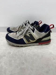 New Balance 574 スニーカー ネイビー/グレー/レッド