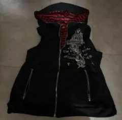 ボーダー 赤 黒 十字架 y2k grunge パンク お兄系 archive