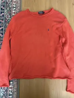 ラルフローレン　ニット　オレンジ色