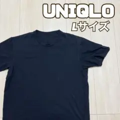 【中古】UNIQLO 半袖Tシャツ 黒 無地 Lサイズのサムネイル