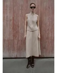 今季　XS タイト 人気　ケープミディスカート