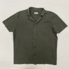 altea オリーブグリーン 半袖ニットシャツのサムネイル