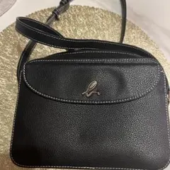 美品　agnes b. アニエスベー ショルダーバック 本革　黒