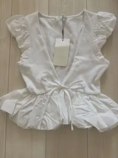 ZARA バルーン　ペプラムトップス　ザラのサムネイル