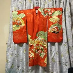 ❤️七五三　7歳用着物　金駒刺繍　華麗な牡丹柄　お雛祭り　お正月❤️