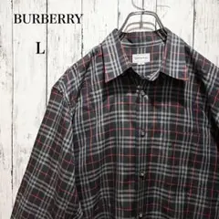 極美品　Burberrys ノバチェック　長袖シャツ　L