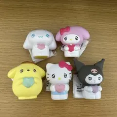 ‪☆匿名配送‪☆ 5点 エモきゅんソフビフィギュア サンリオキャラクターズ