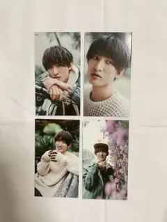 Myojo 厚紙カード　SnowMan 向井康二　4枚セット