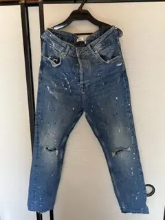 ZARA ダメージ加工デニムパンツ EUR 40