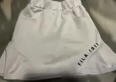 FILA フィラゴルフ　フレアスカート　ホワイト　S
