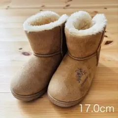 【美品】conoco｜ムートンブーツ 17cm キャメル リボン付き ボワ