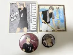 ハイキュー　宮治　缶バッジ　色紙