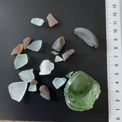 シーグラスと貝殻の工作素材セット