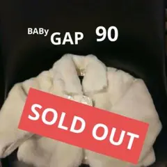 SOLD OUT ⭐【美品】baby GAP リボンフェイクファーコート 90
