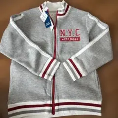 グレー　西松屋　裏起毛ジャケット　130