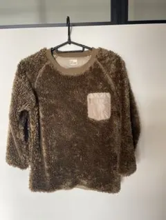 ブラウン フリース トレーナー 長袖