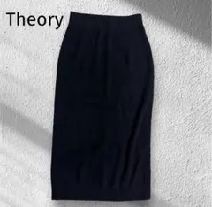 Theory｜セオリー 定価2,6万 ニットスカート ウエストゴム ブラック