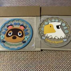 どうぶつの森 クリアラバーコースター 2個セット