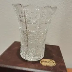 BOHEMIA Crystal クリスタル花瓶 高さ約20cm