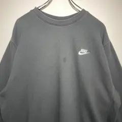 NIKE　ナイキ　スウェット　サイズXL　ワンポイント刺繍ロゴ　フェード　古着