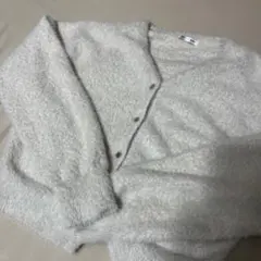 GU シャイニークルーネックカーディガン M