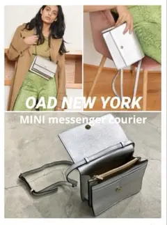 【希少カラー】【美品】OAD New Yorkミニショルダーバッグ　シルバーのサムネイル