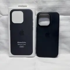 純正 MagSafe対応 iPhone15Pro シリコーンケース ブラック