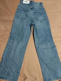 AZUL by MOUSSY ダメージ加工 ワイドレッグジーンズ