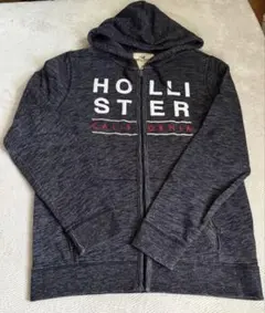 Hollister ダークグレー ジップアップパーカーのサムネイル