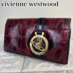 Vivienne Westwood パイソン柄 がま口 二つ折り財布 - メルカリ
