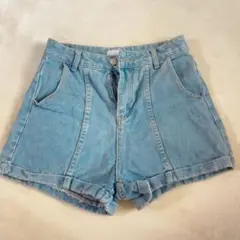【jeans designed】 デニムショートパンツ Mサイズ ライトブルー
