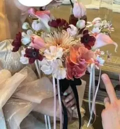 アーティシャルフラワー ブーケ 　ブートニア