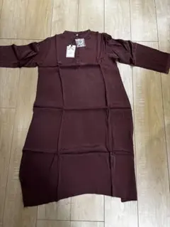 チャオパニック　インド製 バーガンディ 長袖チュニック L