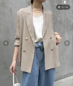 Dou Dou メッシュダブルジャケットのサムネイル