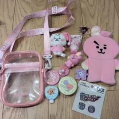BT21 Cooky 透明ビニールショルダーバッグ