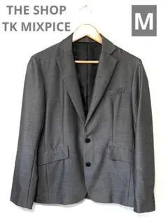 【美品】THE SHOP TK MIXPICE テーラードジャケット グレー Ｍ