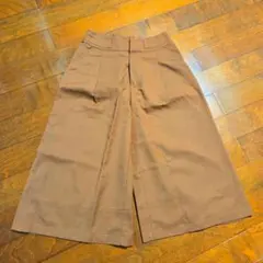 美品★セール中★ページボーイ　ガウチョパンツ・ワイドパンツ　ブラウン　レディース