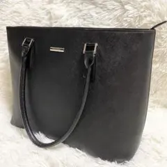 【希少】バーバリー サフィアーノ ノバチェック　トートバッグ　A4 ビジネス　黒