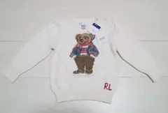 新品タグ付／RALPH LAUREN／ラルフローレンポロベアセーター／９０cm