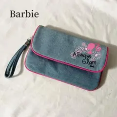 バービー Barbie デニムクラッチバッグ　小物入れのサムネイル
